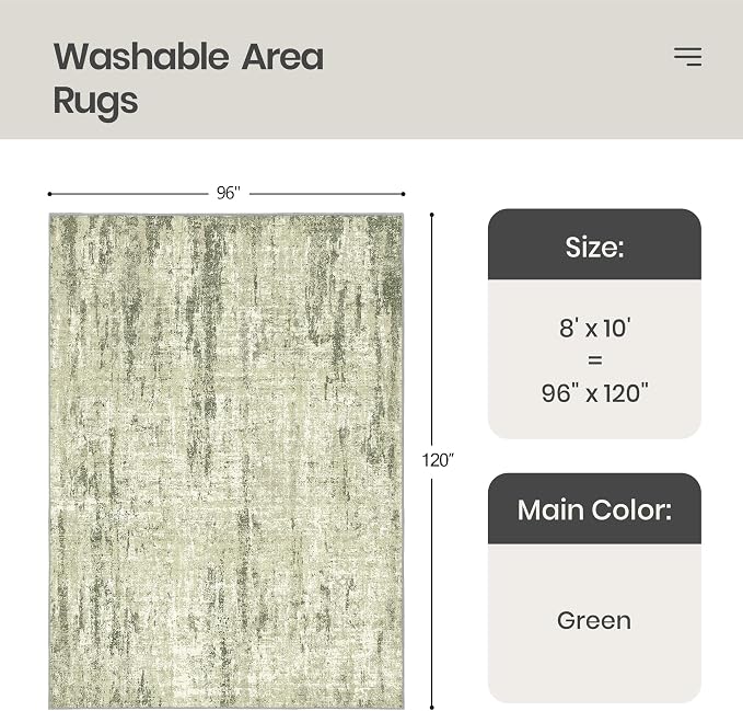 Valenrug Washable Rug 8x10 - Image 2