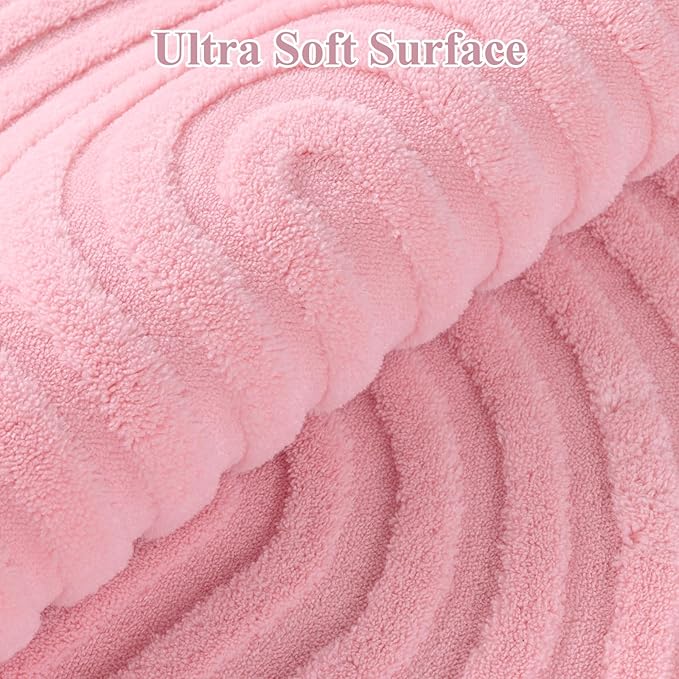 Pauwer Pink Area Rug for Girls Bedroom 2x3 Soft Fluffy Non Slip Machine - Image 3