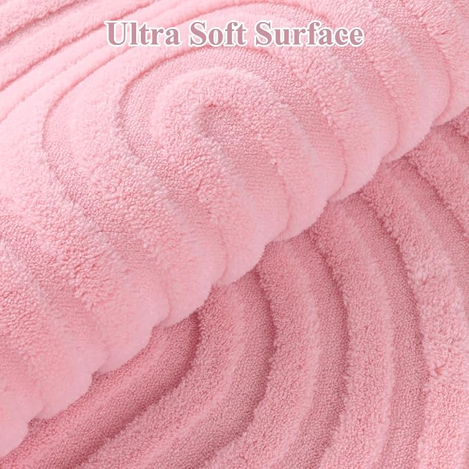 Pauwer Pink Area Rug for Girls Bedroom 6x9 Soft Fluffy Non Slip Machine - Image 3