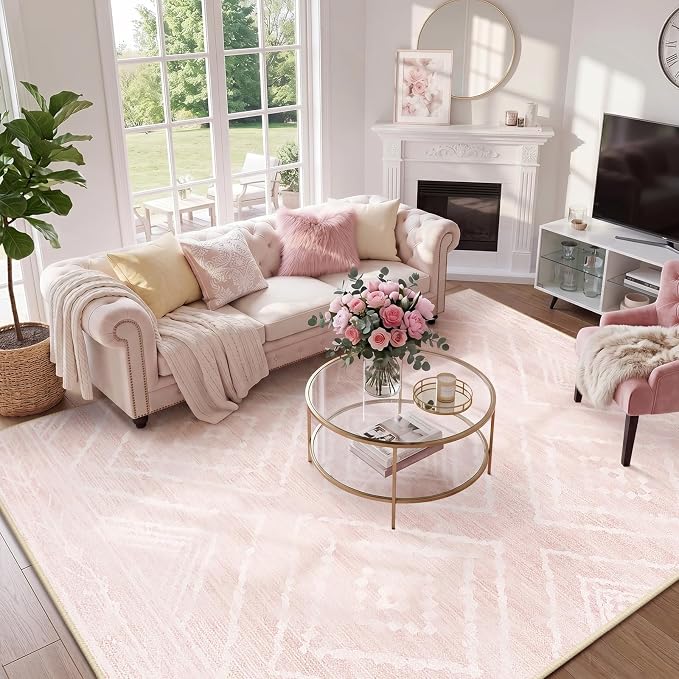 BESTSWEETIE Area Rug 6x9 Rug Machine Washable Non-Slip Low Pile Print Pattern - Image 8