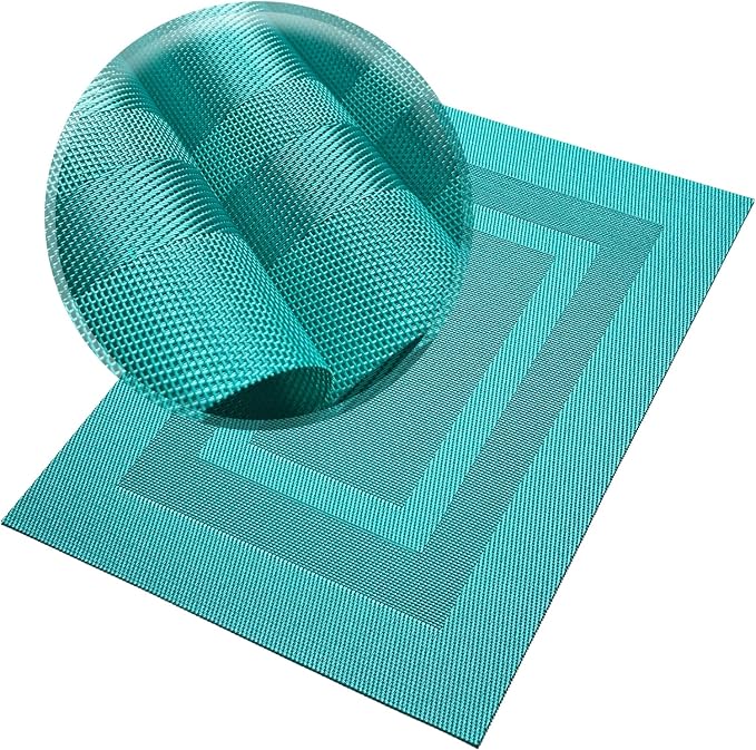 PIGCHCY Placemats Washable Woven Vinyl Placemats - Image 4