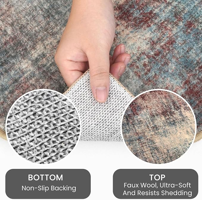 IOHOUZE Abstract Area Rugs 8x10 Ft Washable Large Rugs - Image 4