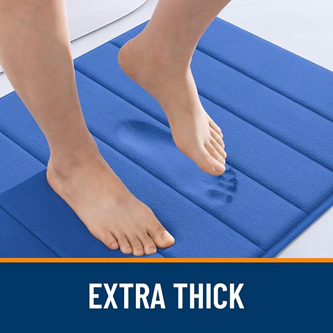 OLANLY Memory Foam Long Bathroom Rugs Runner 59x20, Super Soft Absorbent Bath - Image 6