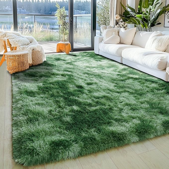 Area Rugs for Living Room 6x9, Ultra Soft Fluffy Rug for Bedroom, Modern Shaggy - Image 3