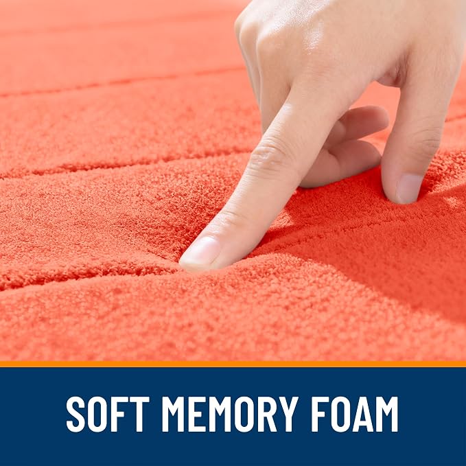 OLANLY Memory Foam Bath Mat 70x46, Super Soft Absorbent Bathroom Rugs, Quick Dry - Image 5