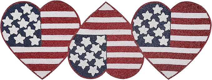 Independence Day 4th of July Patriotic Theme American Flag Table Runner by byHomeDecorativeProduct