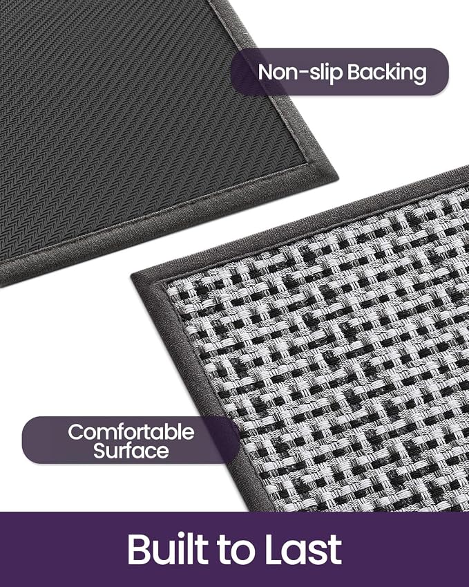DEXI Ultra Thin Door Mat Indoor Entrance 32x48, Non Slip Rubber Backed Entryway - Image 5