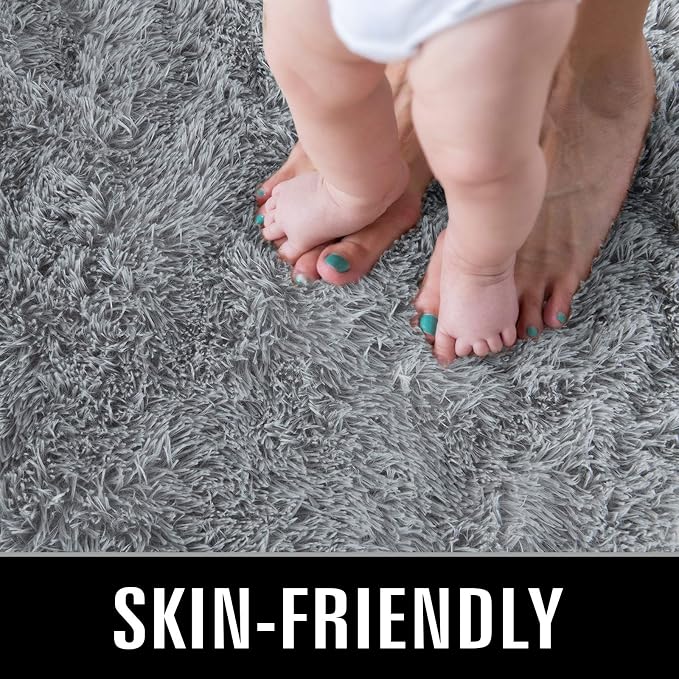 TWINNIS Super Soft Shaggy Rugs Fluffy Carpets, 8x10 Feet, Indoor Modern Plush - Image 3