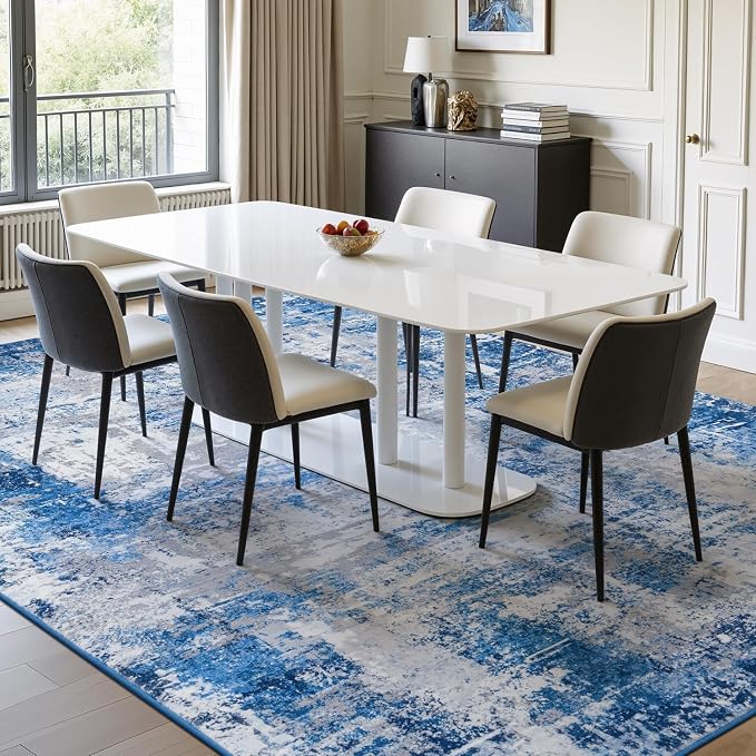 Rugflix 8x10 Area Rugs for Living Room, Washable Large Rug Stain-Resistant Low - Image 3