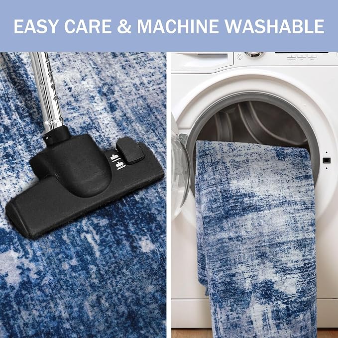 IOHOUZE Abstract Runner Rug 3x6 Ft Washable Runners - Image 3