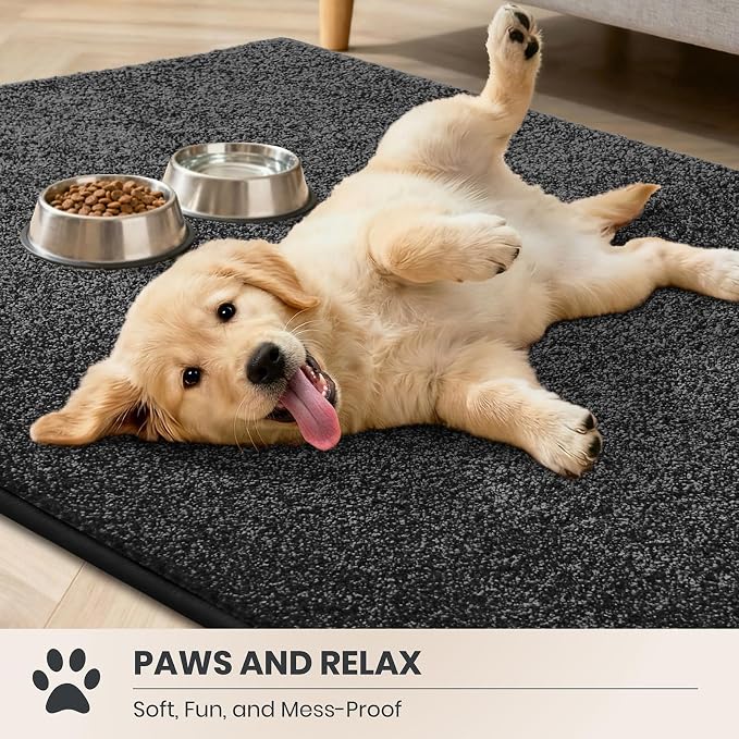 PURRUGS Easy Care Area Rug 6ft x 9ft, Non-Slip Washable Entryway Rug, Stain - Image 3