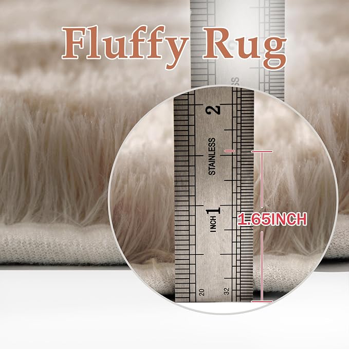 PureCozy Brown 8x10 Area Rug for Living Room Washable Non Slip Neutral Soft - Image 5