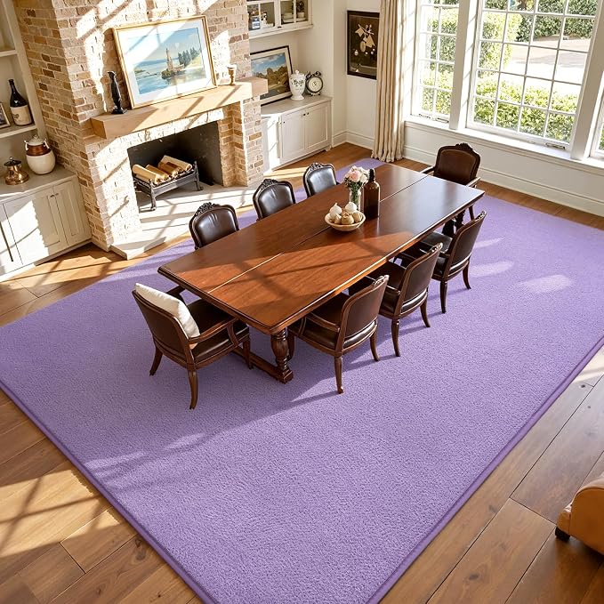 Keeko 5x7 Purple Area Rugs for Bedroom, Soft Modern Living Room Rug Indoor Non - Image 7