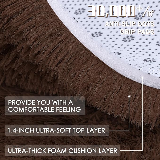 OLANLY 7x7 Machine Washable Large Area Rugs - Image 7