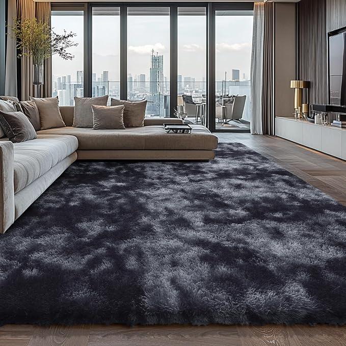 9X12 Large Area Rugs for Living Room Bedroom, Big Shag Rug for Bedroom Dorm by Boshengya