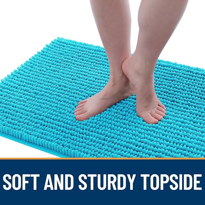 OLANLY Dog Door Mat for Muddy Paws 36x24, Ultra Absorbent Chenille Mud Doormat - Image 3