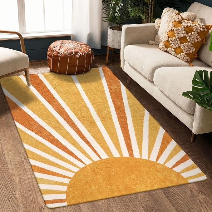 Lahome Boho Sun Print Area Rug by Lahome
