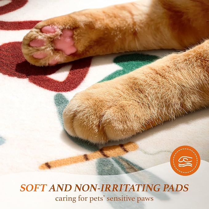 LIANLAM 5x7 Cat Lover's Area Rug, Washable Large Rug - Image 7