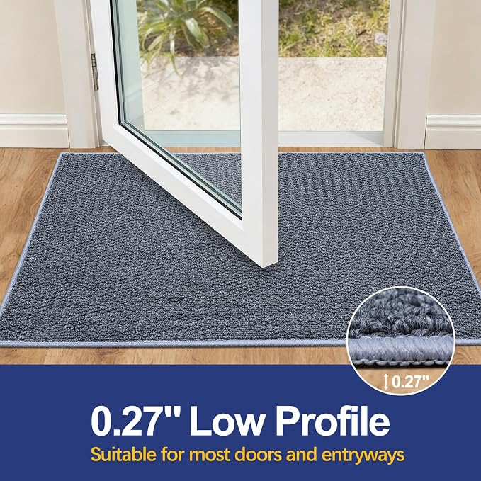 Dirt Trapping Door Mat 20x32, 3D Scarping Surface Doormat - Image 3