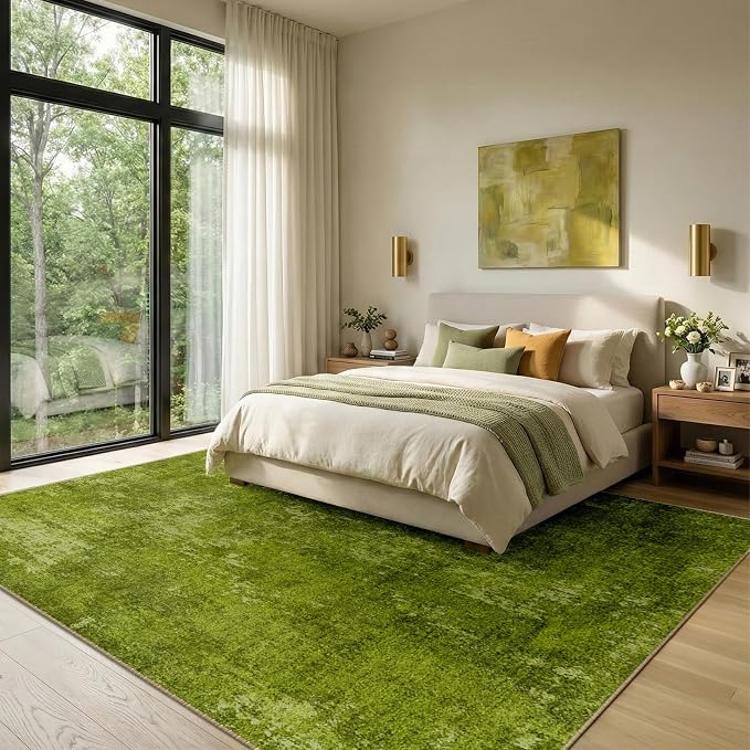 RELEANY Washable Area Rugs 8'x10' Non-Slip Modern Abstract Soft - Image 2