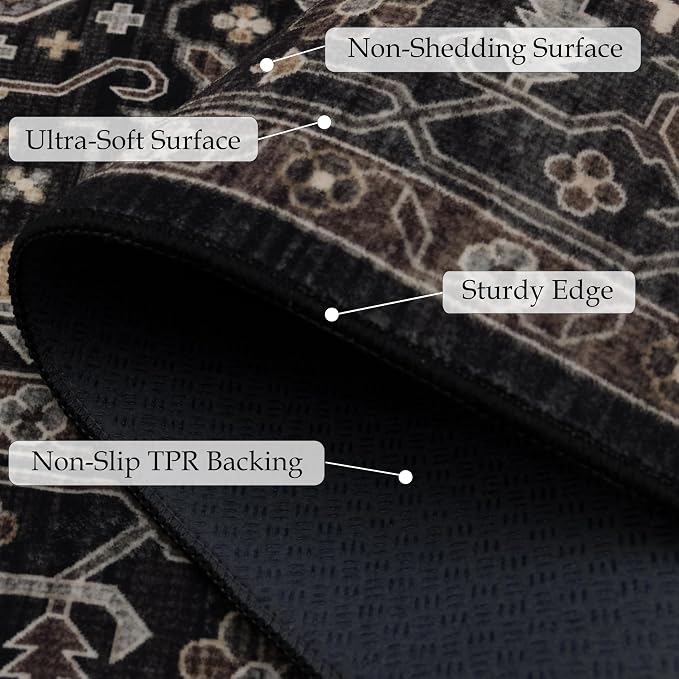 Ruaruarug Washable Area Rug 2x3 - Image 2