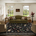 Washable Area Rugs for Living Room: 5x7 Bedroom Rug Vintage Rugs Stain by palohom