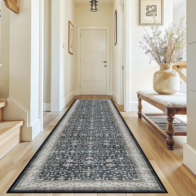 Ashen Washable 8ft Long Runners - Image 3