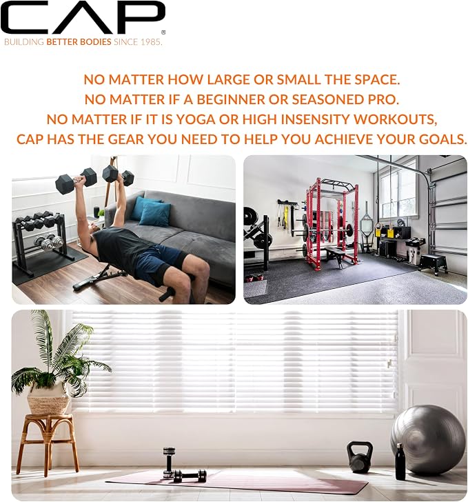 CAP Barbell 1/2-Inch High Density Exercise Yoga Mat - Image 7