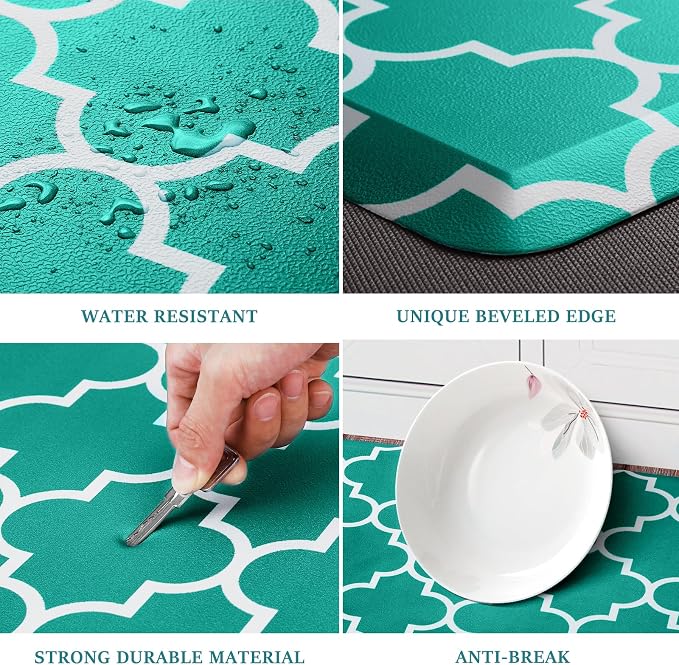 WISELIFE Kitchen Mat Cushioned Anti-Fatigue Kitchen Rug, 17.3"x 28", Non Slip - Image 4
