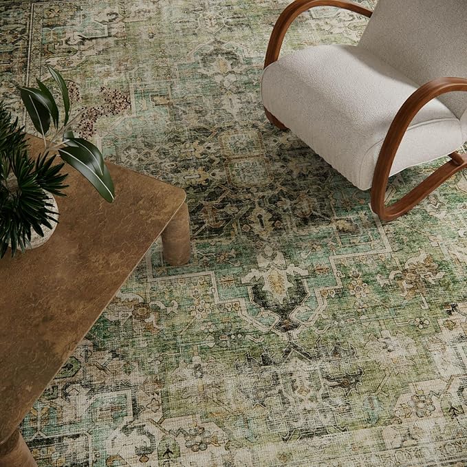 Machine Washable Kitchen Runner Rug: 2'x10' Hallway Rug Non Slip Low-Pile Stain - Image 2