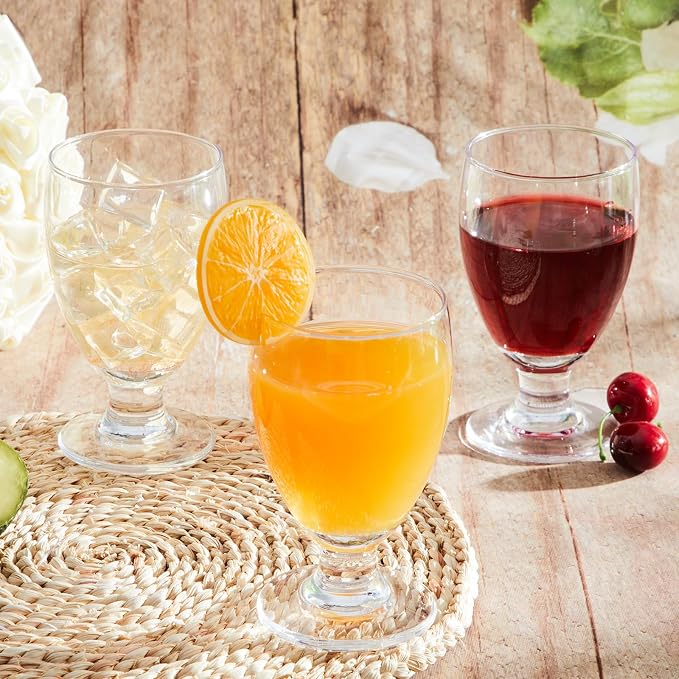 Patelai Set of 30 Water Goblet, 10.5 oz Clear Drinking Glasses Bulk Dishwasher - Image 4