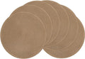 SHACOS Round Braided Placemats Set of 6 Washable Cotton Polyester 15 inch Round by SHACOS