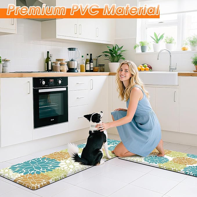 StepLively Kitchen Mats for Floor 2PCS, Anti Fatigue Mats for Kitchen Floor - Image 5