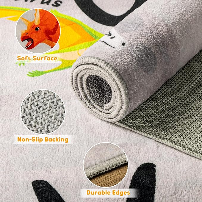 5x7 ABC Classroom Rug for Kids Playroom, Alphabet Rug - Image 5