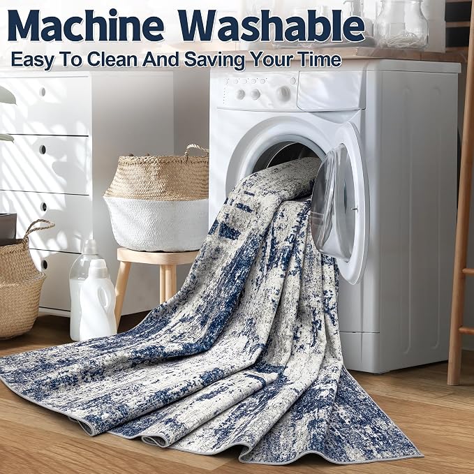 9x12 Area Rugs Living Room Rugs: Large Washable Rug - Image 6