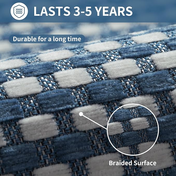 YDKGL Kitchen Runner Rugs Non Slip Washable, Super Absorbent Soft Chenille - Image 8