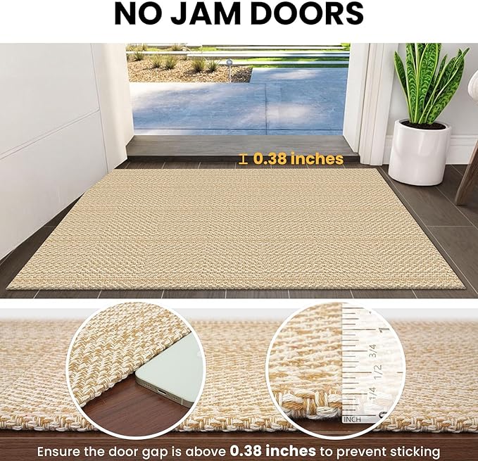 IOHOUZE Washable Runner Rug 3x8 Non Slip Rubber Backed Wide Hallway Runner - Image 2
