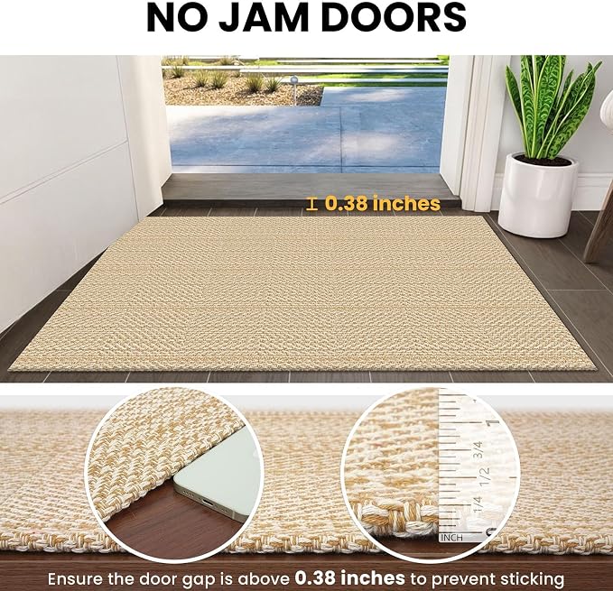 IOHOUZE Washable Runner Rug 2x12 Non Slip Rubber Backed Extra Long Hallway - Image 2