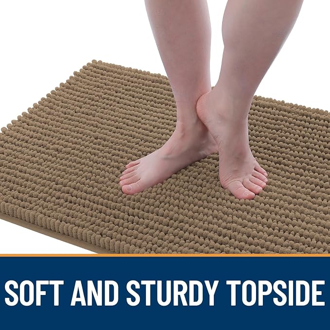 OLANLY Dog Door Mat for Muddy Paws 24x16, Ultra Absorbent Chenille Mud Doormat - Image 3