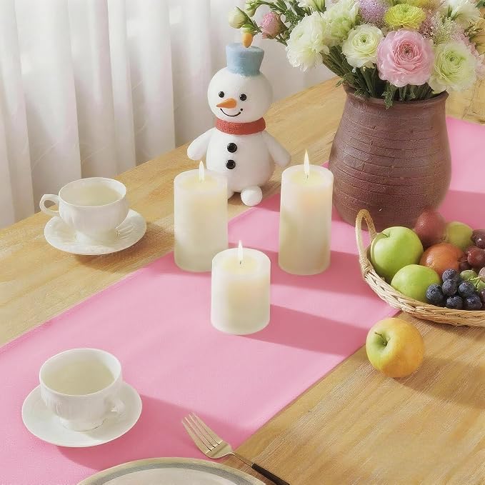 Pink Table Runner, Waterproof Washable Runners 48 Inches Long | Reusable 12x48 - Image 6