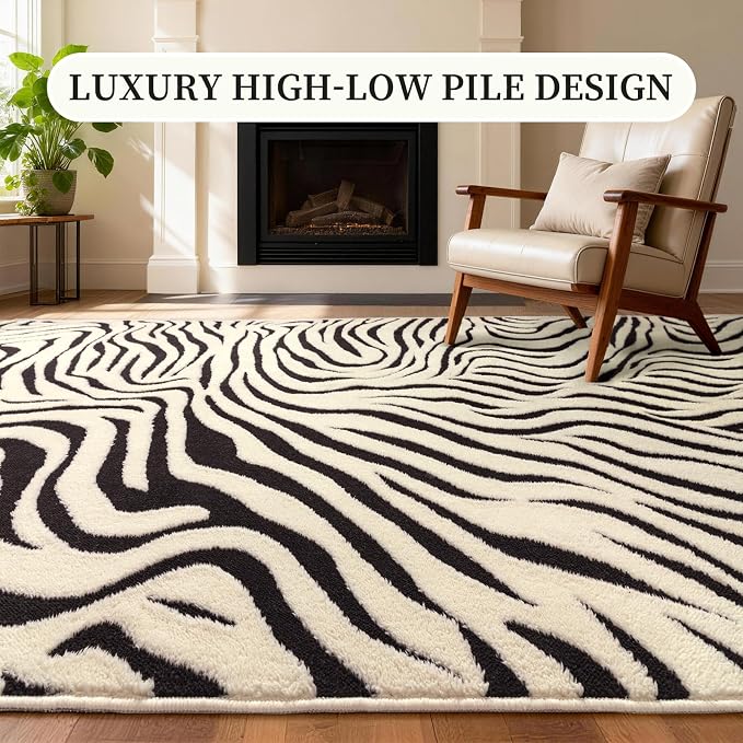 YIHOUSE 9×12 Ft Area Rugs for Living Room: Modern Washable Rug - Image 2