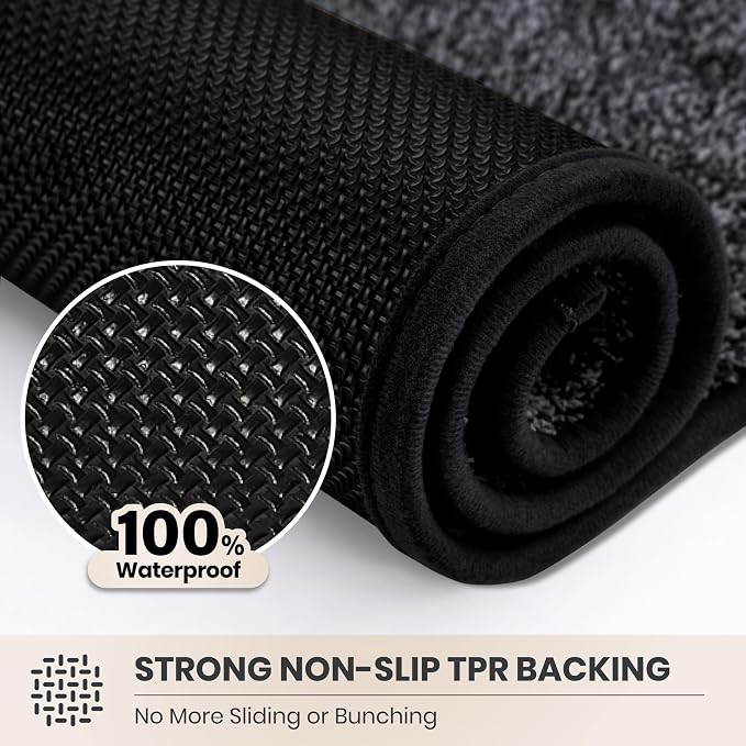PURRUGS Dirt Trapping Door Mat 31.5" x 70", Non-Slip Machine Washable Entryway - Image 5