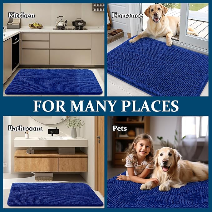 OLANLY Dog Door Mat for Muddy Paws 70x32, Absorbs Moisture and Dirt, Absorbent - Image 8