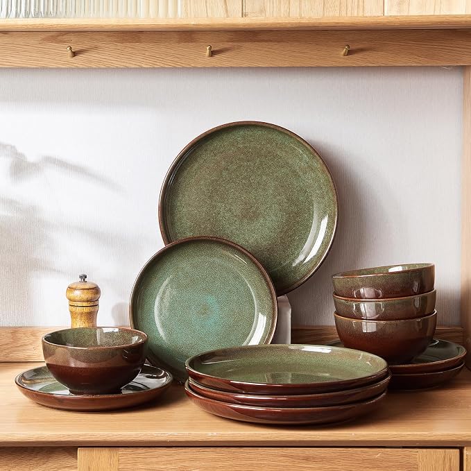 Stoneware Dinnerware Sets Service - Image 3
