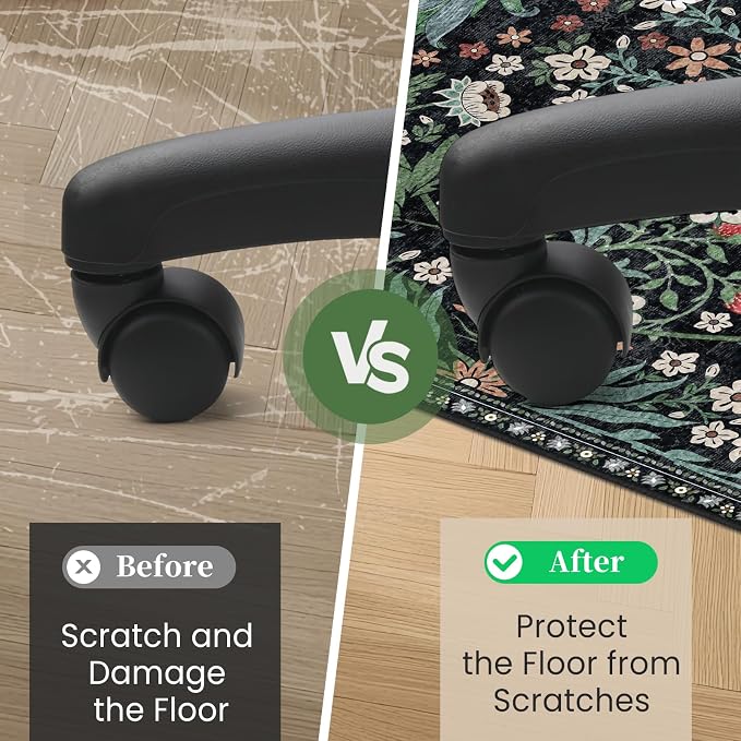 Office Chair Mat for Hardwood Floor & Tile Floor, Under Desk Rug for Rolling - Image 4