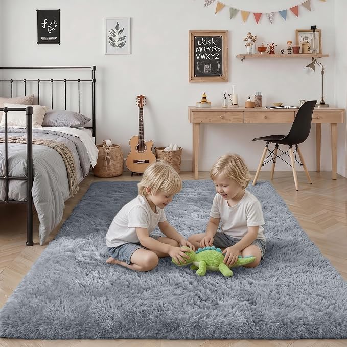 6x9 Area Rugs for Living Room Bedroom: Ultra Soft Fluffy Shag Rug Upgrade - Image 7