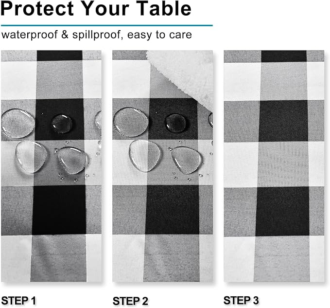 Checkered Square Tablecloth - Image 3