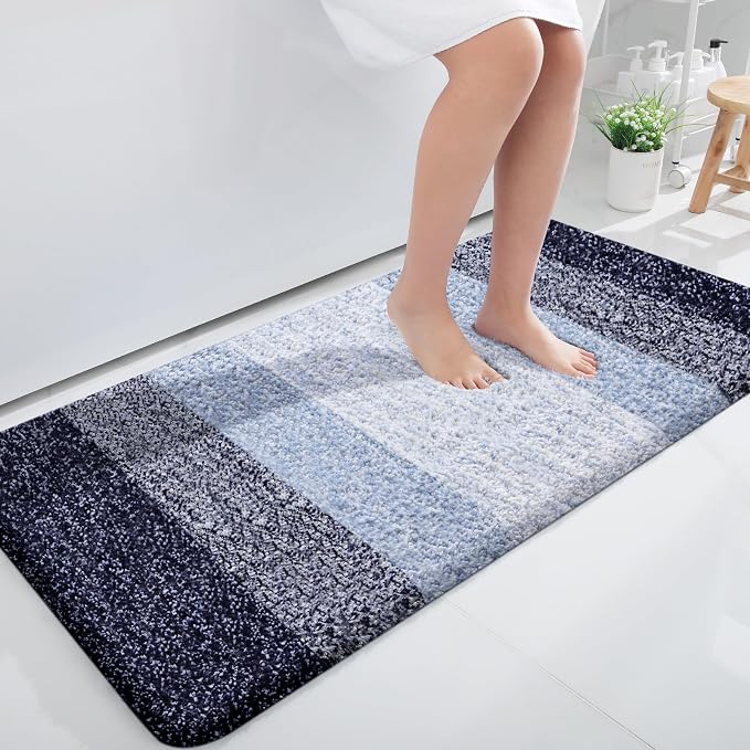 OLANLY Large Bathroom Rugs Mat 40x24, Extra Soft Absorbent Microfiber Bath Rugs by OLANLY