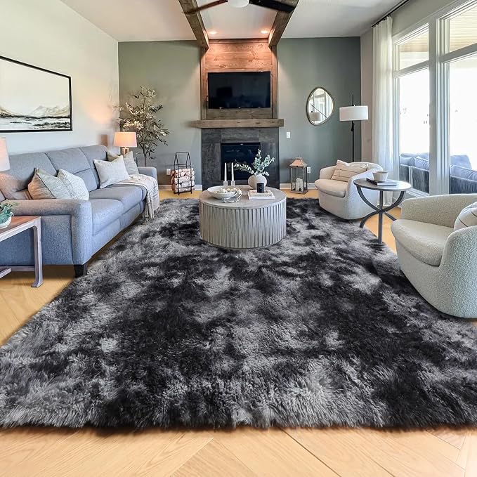 PAGISOFE Abstract Soft Shaggy Rugs - Image 8