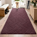 PURRUGS Dirt Trapping Door Mat 32" x 70", Non-Slip Machine Washable Entry Rug by PURRUGS